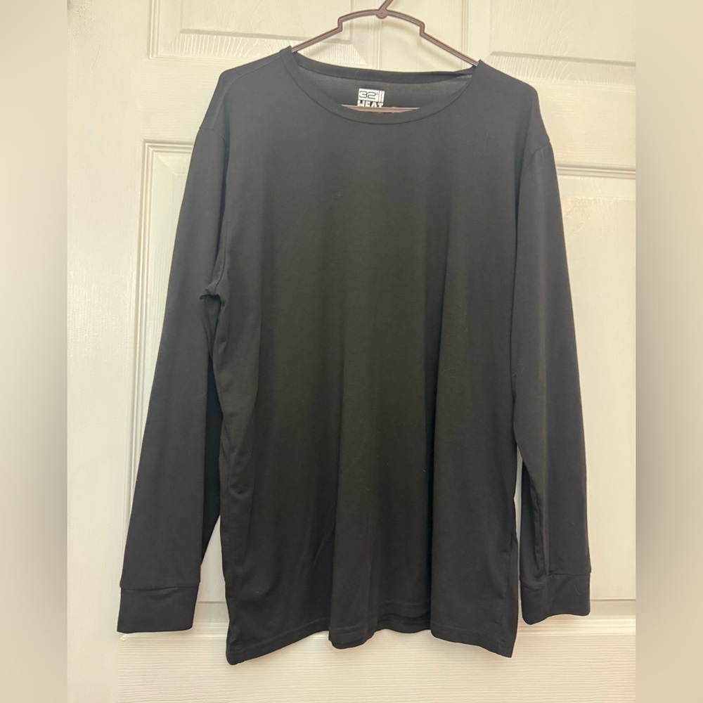 32 Degrees Men's Charcoal Long Sleeve Tee